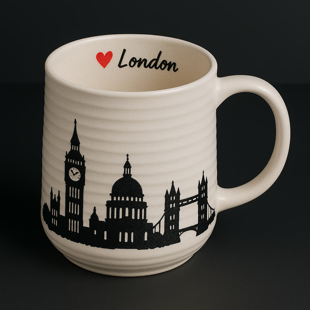 London London Heat Changing Mug - Black