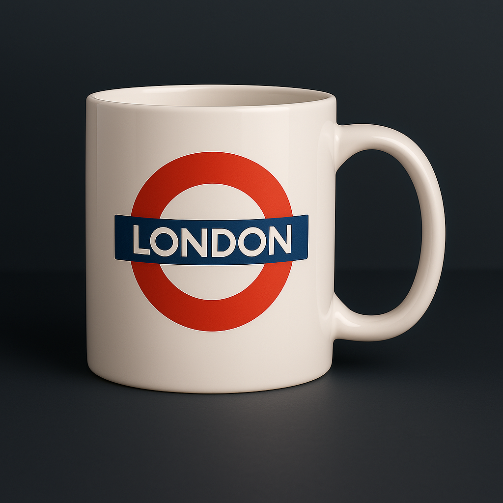 London London Tube Mug - White